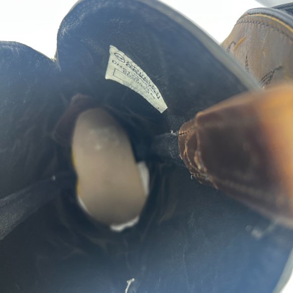 Double H DH5173 Boot Oil Resistant Brown Leather Western Cowboy Boots Size 9M - Picture 3 of 12